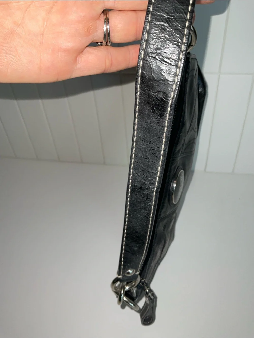 Coach Black Leather Shoulder SOHO Hobo Bag
